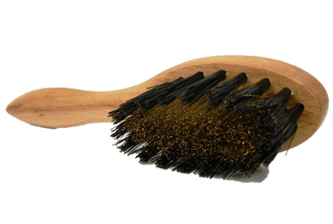 Suede Cleaning Brass Brush - Beechwood Handle by Valentino Garemi - valentinogaremi-usa
