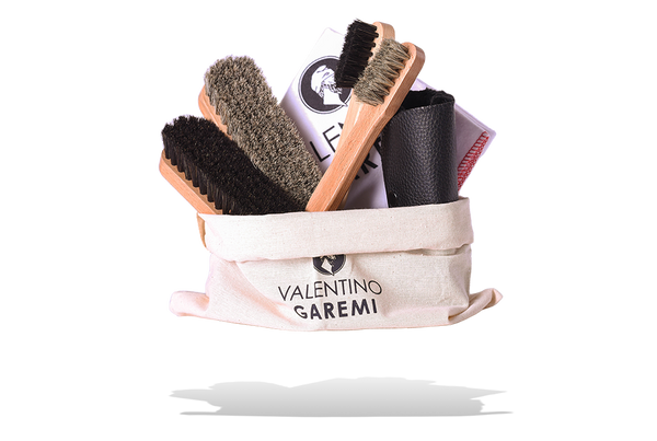 Shoe Care Kit – Classic Travel Shine Shoes Set by Valentino Garemi - valentinogaremi-usa