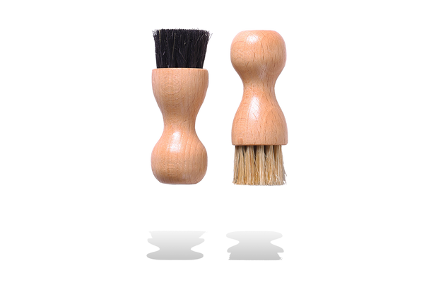 Shoe Cream Applicator Dauber Set – Real Horse Hair by Valentino Garemi - valentinogaremi-usa