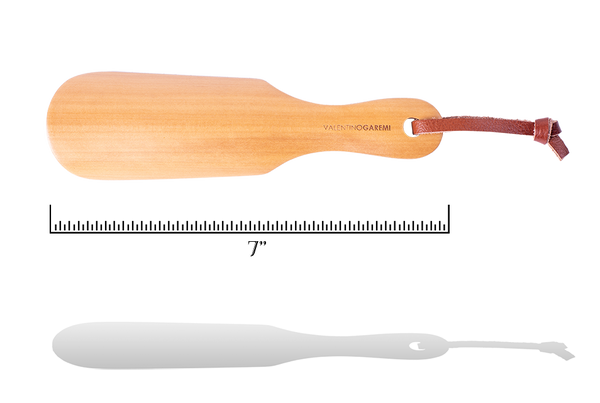 Shoehorn Classic Design with String - Willow Wood by Valentino Garemi - valentinogaremi-usa