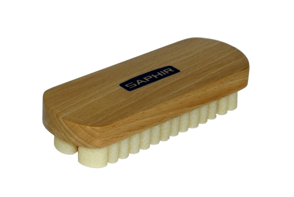 Suede Cleaning Brush - Real Crepe with Hardwood Handle by Saphir France - valentinogaremi-usa