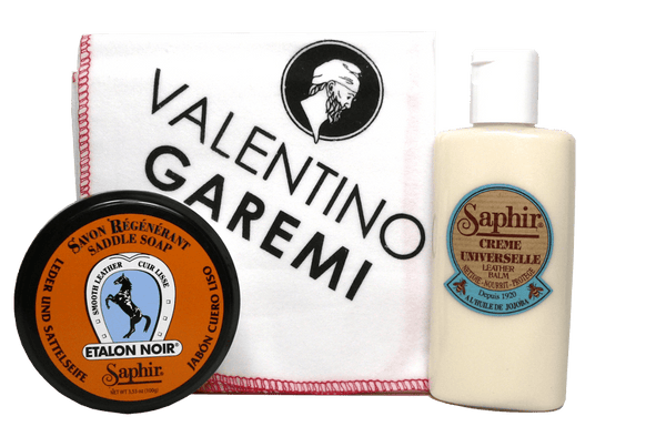 Saphir France - All-Purpose Leather Cleaning & Conditioning Set - valentinogaremi-usa