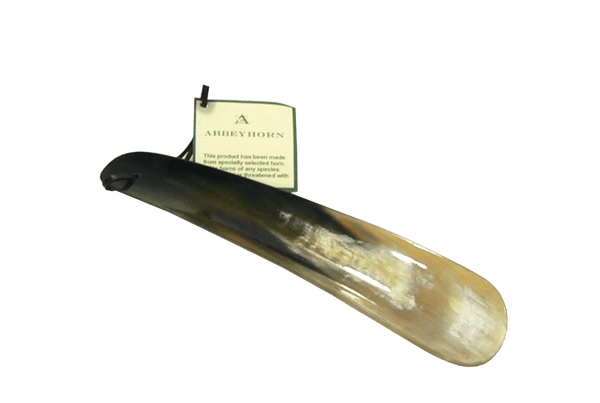 Hand Crafted Shoehorn with Thong - 8"- By Abbeyhorn England - valentinogaremi-usa