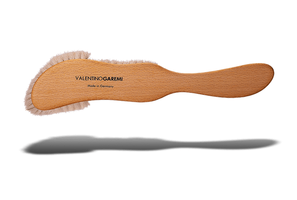 Table Crumbs Brush – Gentle Sweeper with Goat Hair by Valentino Garemi - valentinogaremi-usa