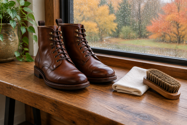 Leather Boots in Wet Weather: How to Protect, Dry and Care for Them