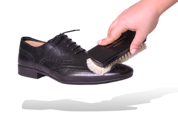 Luxury Shoe Polishing Brush - Goat Hair Bristles by Valentino Garemi - valentinogaremi-usa