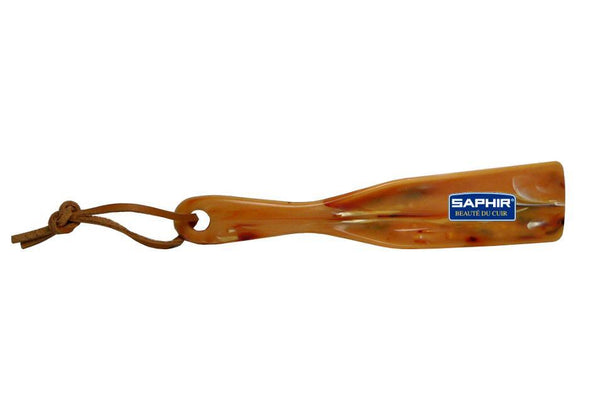 Saphir Shoe Horn - 7" Inch Mix Plastic Polymer with Leather String - valentinogaremi-usa
