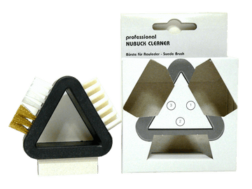 Suede and Nubuck Cleaner Triangular Brush by Valentino Garemi - valentinogaremi-usa