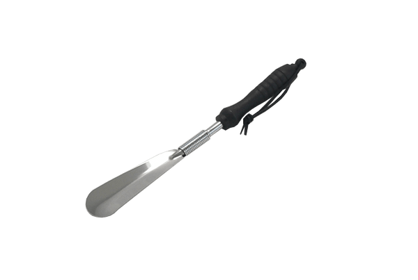 Shoe Horn Chrome Metal - 12" Jockey Style by Valentino Garemi - valentinogaremi-usa