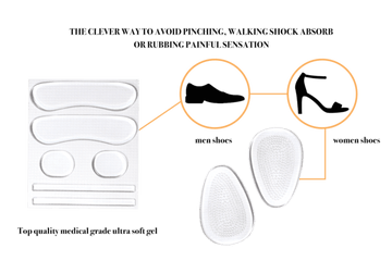 Shoes Comfort Kit – Heel Cushion & Gel Side Liners by Valentino Garemi - valentinogaremi-usa