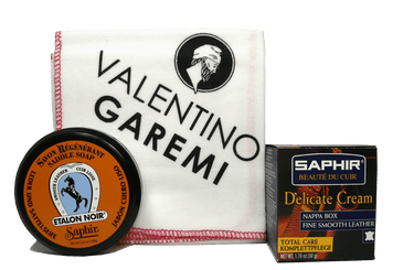 Smooth Leather Care Set – Clean & Condition by Saphir France - valentinogaremi-usa