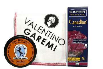 Leather Garments Clean & Care Set – Maintenance Kit by Saphir France - valentinogaremi-usa