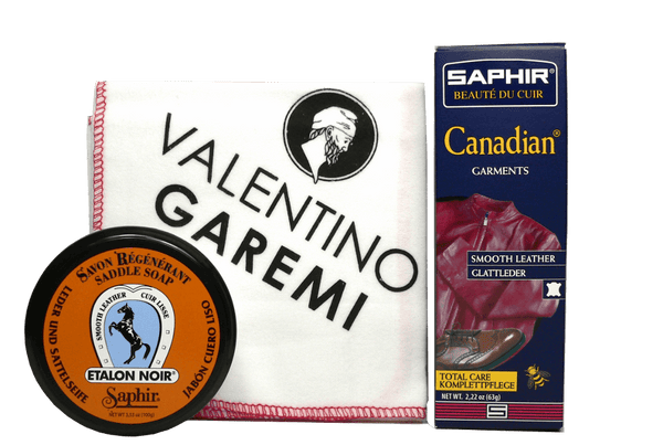Leather Garments Clean & Care Set – Maintenance Kit by Saphir France - valentinogaremi-usa