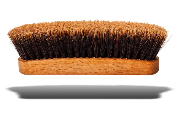 Shoe Shine Brush – Long Shaft Slotted Horsehair by Valentino Garemi - valentinogaremi-usa