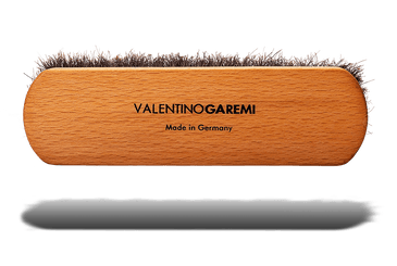 Shoe Shine Brush – Long Shaft Slotted Horsehair by Valentino Garemi - valentinogaremi-usa