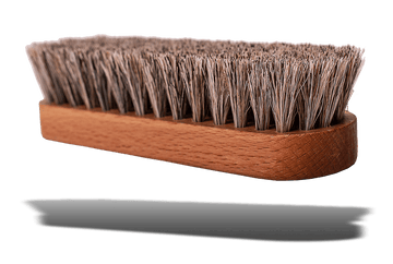 Travel Shine Shoe Brush - Wood Frame & Horsehair by Valentino Garemi - valentinogaremi-usa