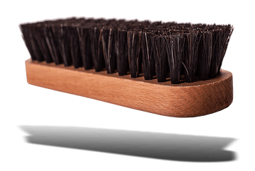 Travel Shine Shoe Brush - Wood Frame & Horsehair by Valentino Garemi - valentinogaremi-usa