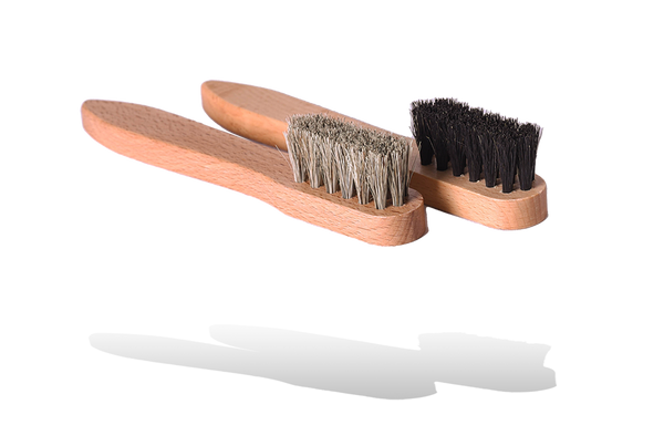 Shoe Polish Applicator Brush Set – Horse Hair Daubers by Valentino Garemi - valentinogaremi-usa
