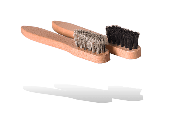 Shoe Polish Applicator Brush Set – Horse Hair Daubers by Valentino Garemi - valentinogaremi-usa