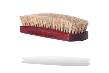 Shoe Shine Brush – Mahogany Dye Wood & Horse Hair by Valentino Garemi - valentinogaremi-usa