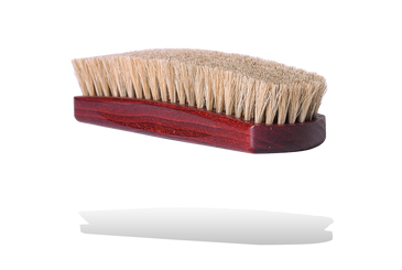 Shoe Shine Brush – Mahogany Dye Wood & Horse Hair by Valentino Garemi - valentinogaremi-usa