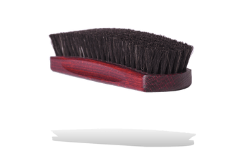 Shoe Shine Brush – Mahogany Dye Wood & Horse Hair by Valentino Garemi - valentinogaremi-usa