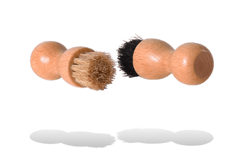 Shoe Cream Applicator Dauber Set – Real Horse Hair by Valentino Garemi - valentinogaremi-usa