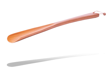 Shoe Horn - 14 Inches Genuine Rubberwood & String by Valentino Garemi - valentinogaremi-usa