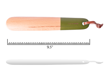 Shoe Horn - Handmade Genuine Beechwood with String by Valentino Garemi - valentinogaremi-usa