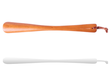 Shoe Horn - 14 Inches Genuine Rubberwood & String by Valentino Garemi - valentinogaremi-usa