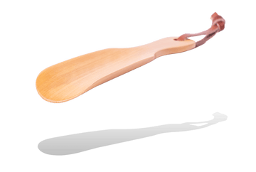 Shoehorn Classic Design with String - Willow Wood by Valentino Garemi - valentinogaremi-usa