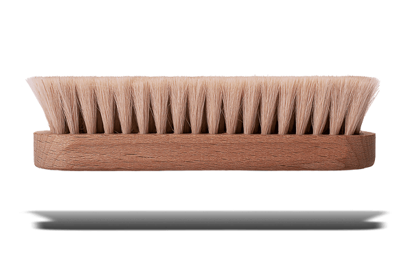 Travel Shoe Shine Brush – Classic Soft Goat Hair by Valentino Garemi - valentinogaremi-usa