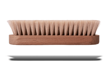 Travel Shoe Shine Brush – Classic Soft Goat Hair by Valentino Garemi - valentinogaremi-usa