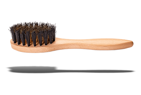 Suede Cleaning Brass Brush - Beechwood Handle by Valentino Garemi - valentinogaremi-usa