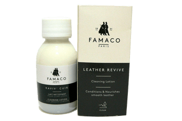 Cleaning Leather Lotion for Shoes & Garments - Raviv Cuir by Famaco France - valentinogaremi-usa