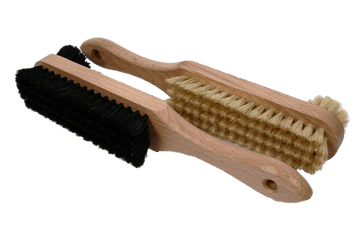 Combo Shoe Polish Brush and Cream Paste Applicator by Valentino Garemi - valentinogaremi-usa
