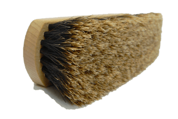 Shoe Shine Brush – Long Shaft Slotted Horsehair by Valentino Garemi - valentinogaremi-usa