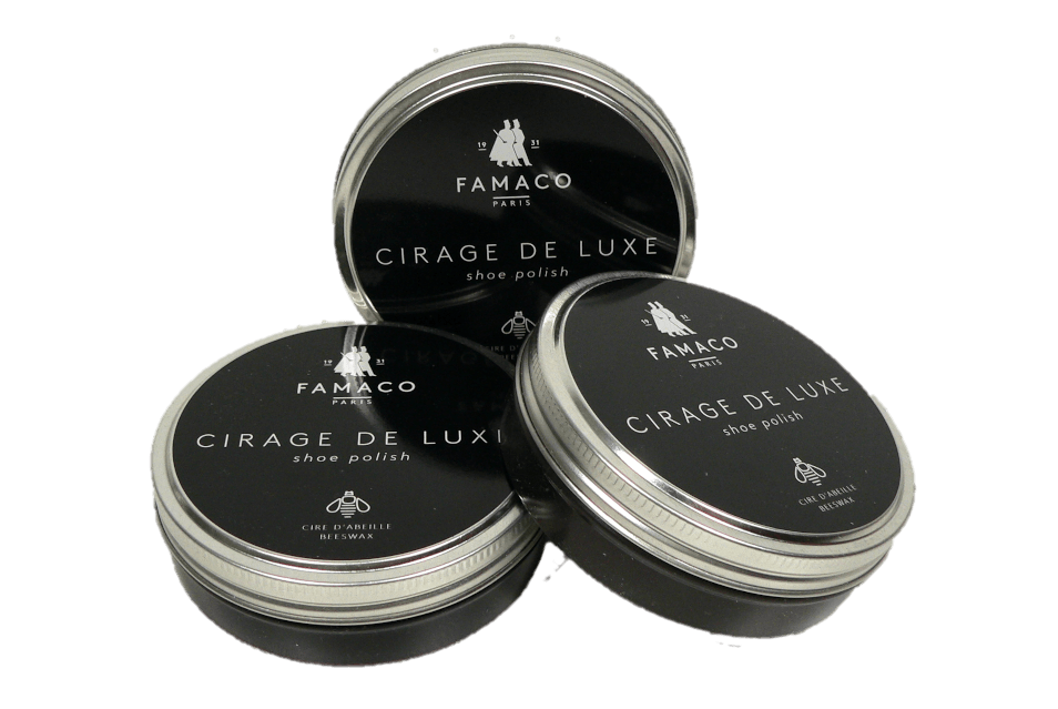 Shoe Polish Tin Deluxe Beeswax Based Shine Paste by Famaco France