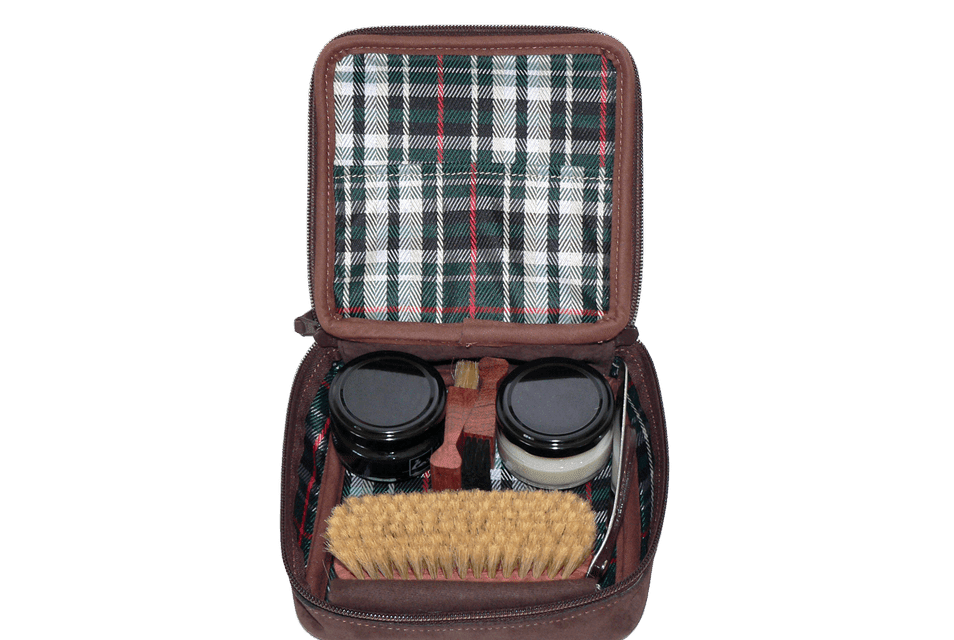 Shoe Shine Kit - Luxury Travel Kit - Flyer by La Cordonnerie Shoe Shine Kit - Luxury Travel Kit - Flyer by La Cordonnerie