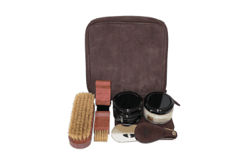 Shoe Care Set - Luxury Travel Kit - Flyer by La Cordonnerie Anglaise - France - valentinogaremi-usa