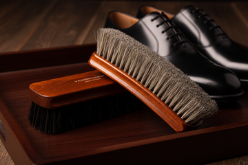 Premium Horsehair Shoe Shine Polishing Brush – Made In Germany - Valentino Garemi - valentinogaremi-usa