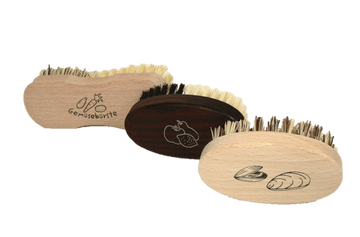 Kitchen Cleaning Brushes for Veggies Fruits & Clam by Valentino Garemi - valentinogaremi-usa