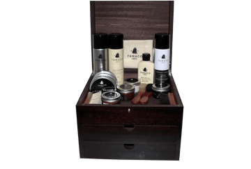 Shoe Shine Kit Gift - Luxury Care Valet - Grande Cube by Famaco France - valentinogaremi-usa