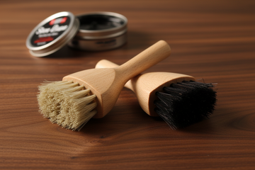 Shoe Cream Applicator Brush Set – Long Body Dauber by Valentino Garemi - valentinogaremi-usa