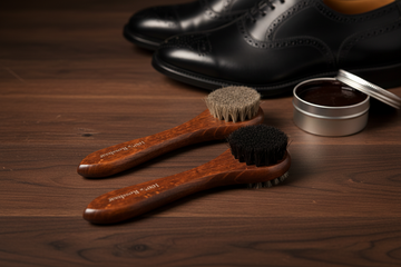 Shoe Polish Applicator Brush Set - Classic Design by Valentino Garemi - valentinogaremi-usa