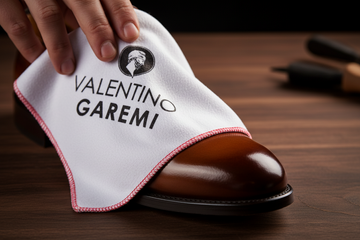Premium 100% Cotton Shoe Polishing Cloth Set (2 Pack) by Valentino Garemi - valentinogaremi-usa