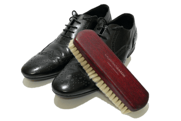 Cleaning Buffing Brush – Pear Wood & Goat Hair by Valentino Garemi - valentinogaremi-usa