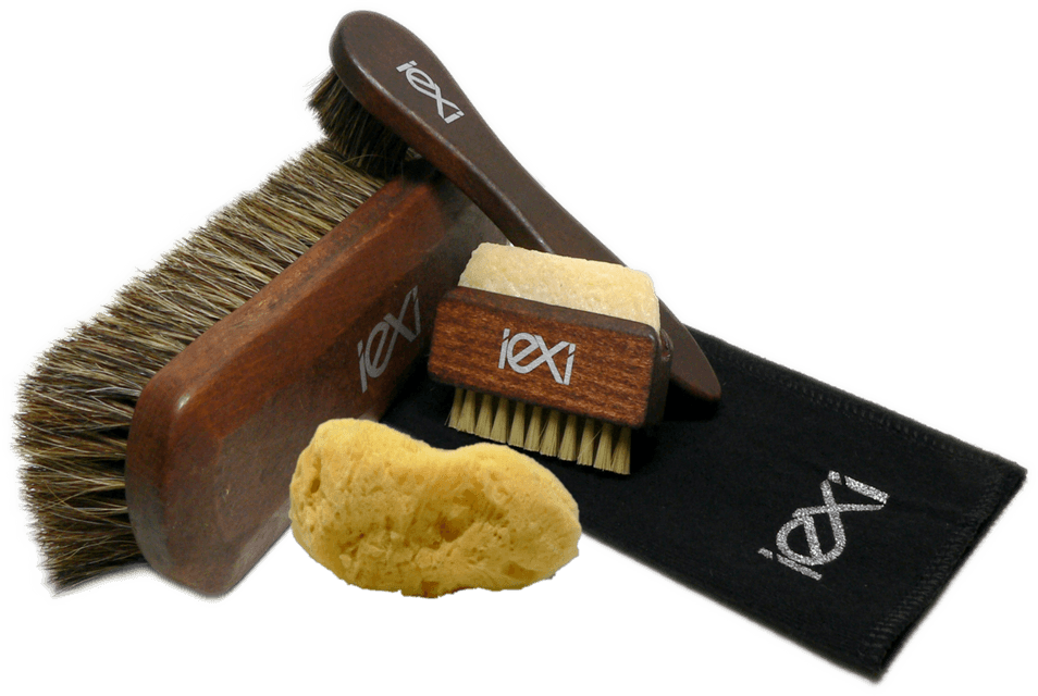 Horsehair shoe brush set deals