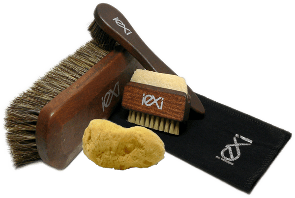 Shoe Brush Set with Horsehair Shine & Applicators by Iexi Italy - valentinogaremi-usa