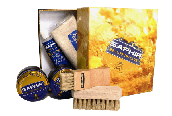 Saphir Shoe Care Shine Kit – Gift Set for Footwear Collections - valentinogaremi-usa